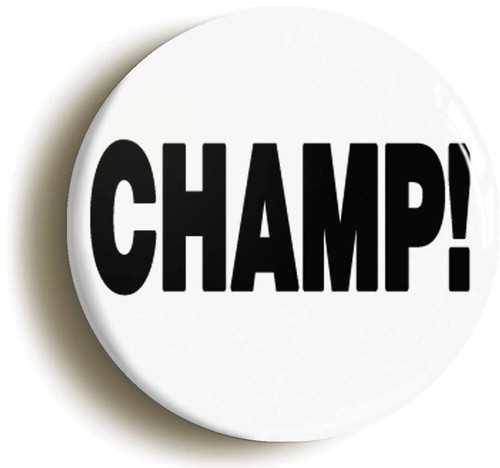 Champ badge button pin - button,