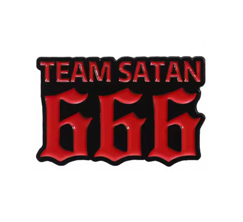 Team satan 666 - pin, badge
